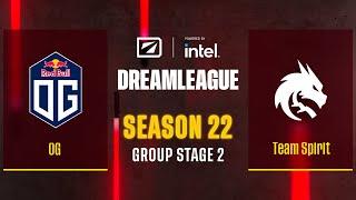 Dota2 - OG vs Team Spirit - Game 3 - DreamLeague Season 22 - Group Stage 2