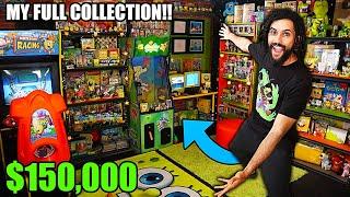 TOURING MY ENTIRE NICKELODEON 90S/2000S CARTOON COLLECTION ROOM! "OVER A $150,000 COLLECTION TOUR"