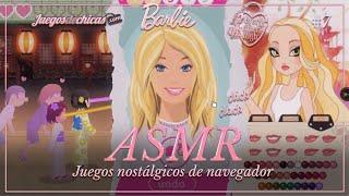 ASMR  Playing nostalgic "girly" games  | Browser games #7 [binaural, whispering]