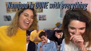 Reacting to Namjoon Being Done with Everything (SUPER FUNNY!!!!)  | Ams & Ev React