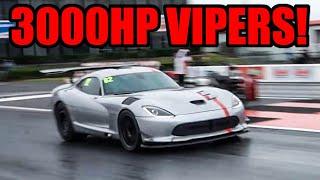 TX2K 3000HP VIPERS ROLL RACING, Twin Turbo AVENTADOR SVJ, and MORE CRAZY BUILDS! (TX2K22 Day 2!)