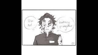 Demon Tanjiro Flips Off The Sun Funny Demon Slayer COMIC DUB Comic Dubs #shorts