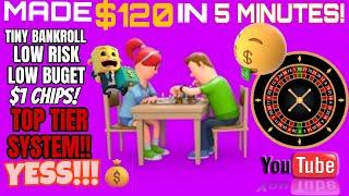 LOW RISK TINY BANKROLL STRATEGY! HOW TO MAKE $120 EVERY 5 MINUTES OF PLAY ️