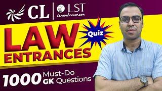 Top 1000 Must-do GK Questions | For All Law Entrance Exams | CLAT GK Quiz 14 | CLAT 2025