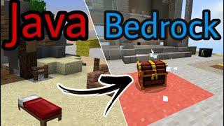 Bedwars but its different... (Java vs bedrock)