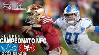 Detroit Lions vs. San Francisco 49ers | Campeonato NFC | Resumen NFL en español | NFL Highlights