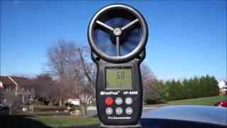 HoldPeak HP 866B Portable Digital Wind Speed Measuring Device,Anemometer Handheld