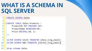 91 What is a schema in sql server