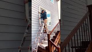 Replacing some dry rot trim on an exterior window.