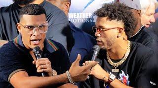 David Benavidez & David Morrell have HEATED presser after near BRAWL breaks out in Miami!