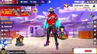 FREE FIRE PLAYING SUBSCRIBER | SAROARE LIVE