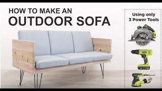 DIY: Build a Modern Outdoor Sofa using only Three Power Tools! By Ben Uyeda of HomeMade Modern!