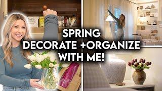 *NEW HOUSE* SPRING DECORATE + ORGANIZE WITH ME | HOME UPDATES