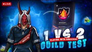 freefire live తెలుగు /1vs2 guild trails#guildtrails#freefirelivetelugu#baluffgamer007#bfg#guild#1vs2