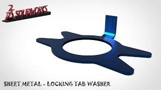 Sheet Metal | How to design Locking Tab Washer in Solidworks by CAD CAM Training