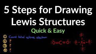 Quick & Easy: 5 Steps to Drawing Lewis Structures with Examples, Practice Problems, Summary, Explain