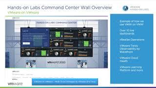 VMware Hands-on Labs: Command Center Wall