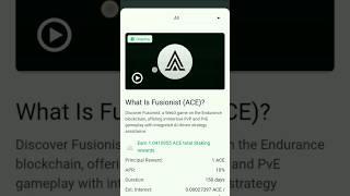 Fusionist (ACE) Quiz Answers | Binance Learn and Earn Quiz Answers #binance #learnandearn
