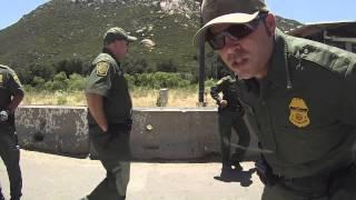 US Border Patrol Break In Driver Window Cam, Pine Valley, California, 31 May 2013, Lawless DHS