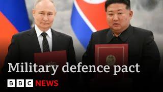 Putin signs military pact with North Korea | BBC News