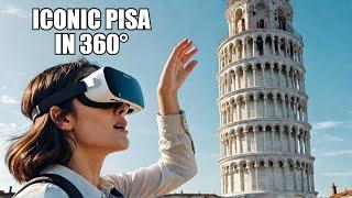 360° VR Walking Tour of the Leaning Tower of Pisa | Iconic Italian Landmark