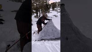 Overnight ski camping in the Sierras!
