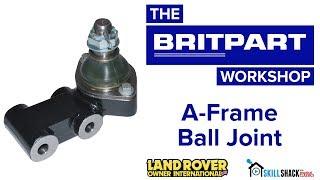 Removal and replacement of the A-frame ball joint on coil sprung Land Rovers with Britpart kit