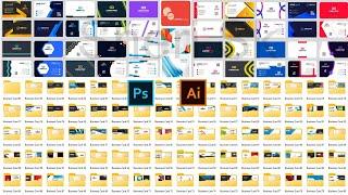 500+ Business Cards Mega Bundle Download In PSD AI And EPS Files |Sheri Sk|