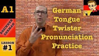 German Tongue Twister Pronunciation Practice - Beginner German with Herr Antrim Lesson #1.4