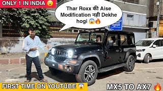 Gadi आते ही सीधा Karol bagh लेके Aagaye  First Thar Roxx 4x4 Modified || Thar Roxx Base To Top ||