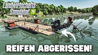 Landwirtschafts-Simulator 25 - Was passiert, wenn ein LKW ins Wasser fährt und die Fähre kollidiert?