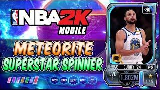 METEORITE SUPERSTAR SPINNER!! | NBA 2K Mobile S7 METEORITE PACK OPENING