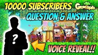 Grzyz GT 10000 Subscribers QnA [Voice Reveal] Who am I? Why am I making profit video? Growtopia 2021