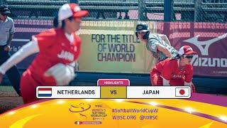 Highlights | Game 9 Netherlands vs Japan | 2024 WBSC Women’s Softball World Cup - Finals