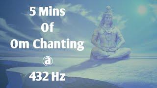 Om Chanting for 5 Mins@432Hz,Relax Mind & Body, Connects your soul with universe! #omchanting #om