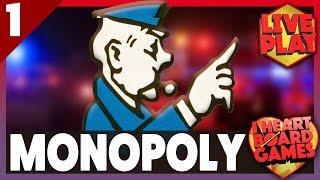 MONOPOLY, from Parker Brothers, by Lizzie Magie & Charles Darrow | Live Play | Session 1, 4 Players