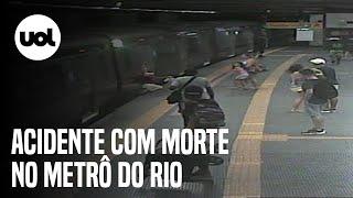 Vídeo mostra idoso que morreu preso em vagão sendo arrastado por trem no RJ