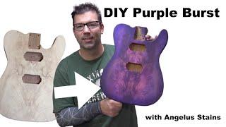 DIY Purple Burst Stain - Luthier Guitar Body Stain