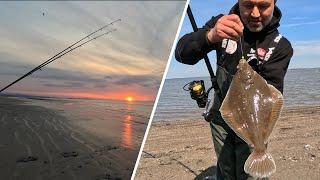 PLAICE FISHING MOSTYN & BASS HUNT AT PRESTATYN BEACH | NORTH WALES | MASTERFISHERMAN