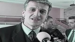 Lajme Arkiva -  Ilir Meta, Pandeli Majko mbledhja me të rinjtë eurosocialistë (17 tetor 1998)