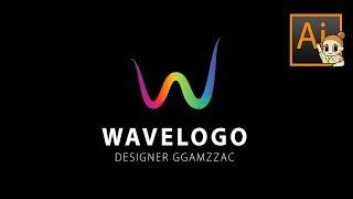 [친절한 그래픽] How to Create a Wave logo that smooth gradient 자연스러운 웨이브로고 만들기!