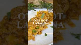 ONE-POT Series Recipes  Best Lasagna Ever #onepotricerecipe #easydinner #quick #shorts #lunch