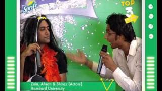 Sprite Mad About TV - Hamdard University Top 3: Zain, Ahsan & Shiraz