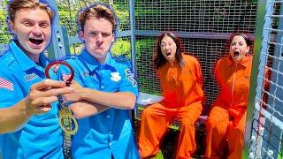 The BOYS locked us in PRISON!!