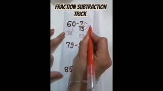 IIFraction Subtraction trick II Solve in seconds  Follow@mathshub6231 #trending #trendingshorts