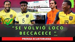 LOS 11 TITULARES DE BECCACECE VS URUGUAY // NOVEDADES DE ECUADOR