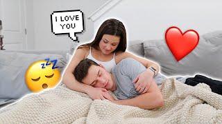 Falling Asleep In My Wife's Arms! *CUTE REACTION*