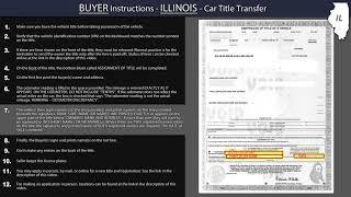 Illinois Title Transfer BUYER Instructions
