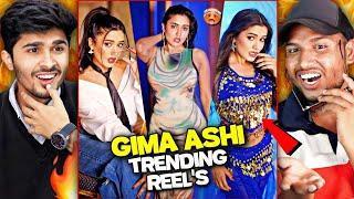 Gima Ashi Instagram Trending Reels Reaction  | She Is Fire  #gimaashi | V2funreacts