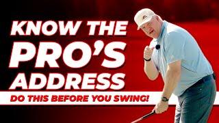 Pros vs Ams | GOLF SET UP and ADDRESSING THE BALL!